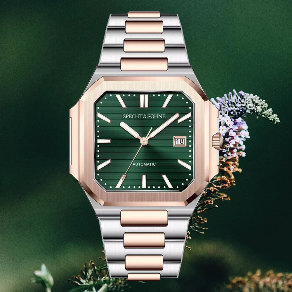 New Specht & Söhne Square Rose Gold Green